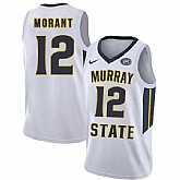 Murray State Racers 12 Ja Morant White College Basketball Jersey Dzhi,baseball caps,new era cap wholesale,wholesale hats
